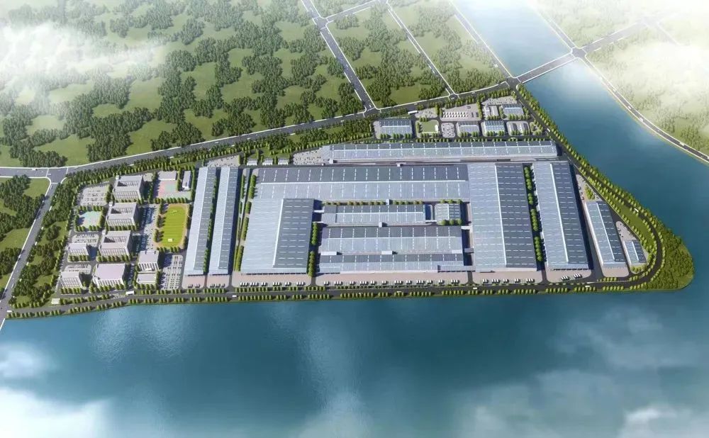 比亚迪新能源动力电池生产基地效果图