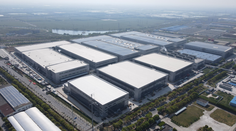 图片：孚能科技镇江工厂是一座被认证的“碳中和”工厂