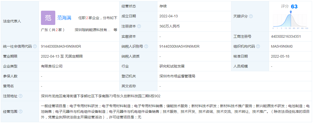 珈钠能源完成数千万元天使轮融资 顺为资本独家投资