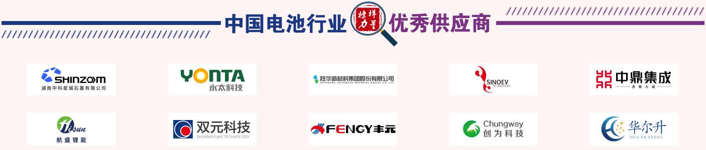 第12届中国电池行业年优秀供应商奖名单