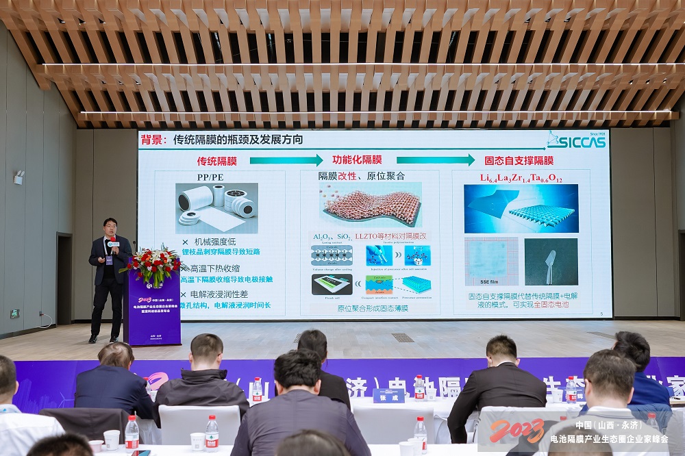 2023中国（山西·永济）电池隔膜产业生态圈企业家峰会暨蓝科途新品发布会现场