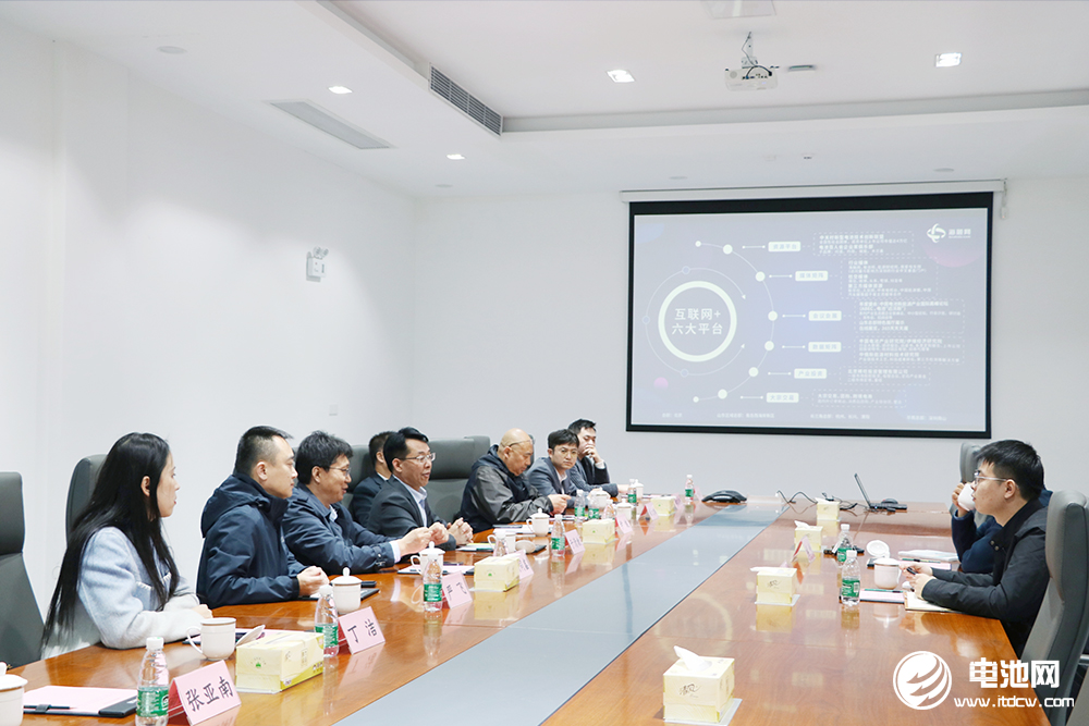 中国电池新能源产业链调研团一行参观考察清陶能源